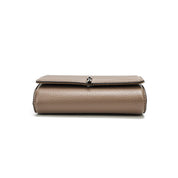 Bolsa Carteira Santa Lolla Taupe Alça Corrente