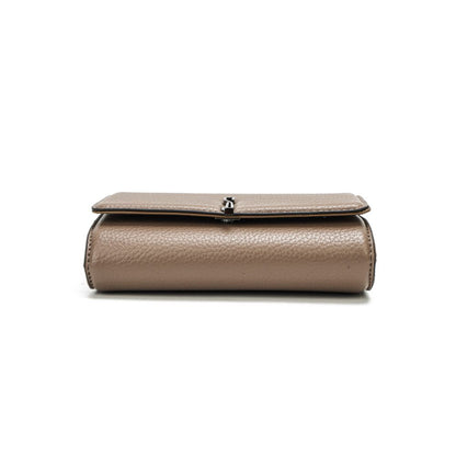 Bolsa Carteira Santa Lolla Taupe Alça Corrente
