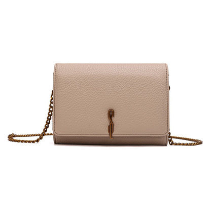 Bolsa Carteira Santa Lolla Taupe Alça Corrente