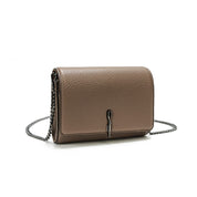 Bolsa Carteira Santa Lolla Taupe Alça Corrente