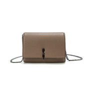 Bolsa Carteira Santa Lolla Taupe Alça Corrente