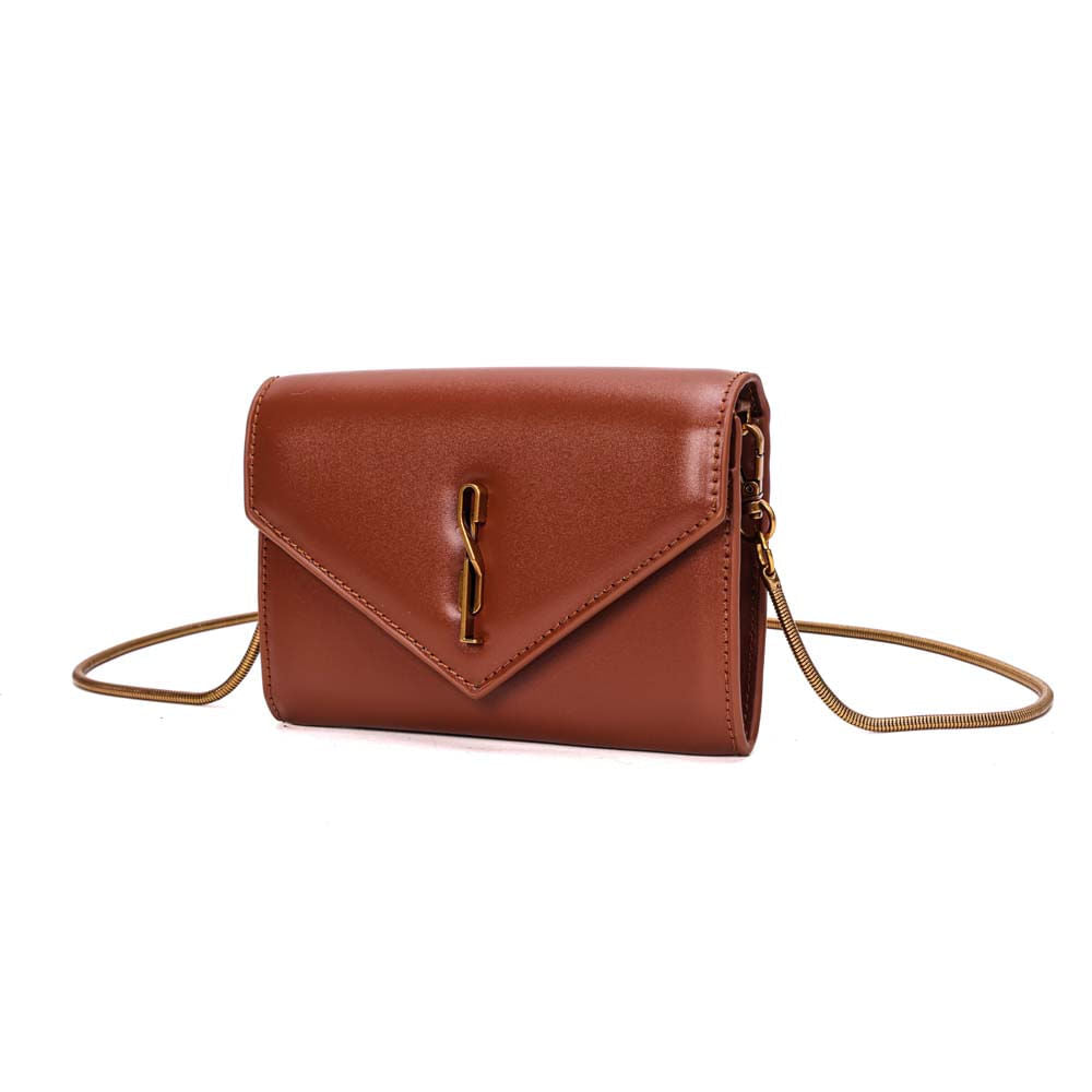 Bolsa Carteira Santa Lolla Terracota Alça Corrente