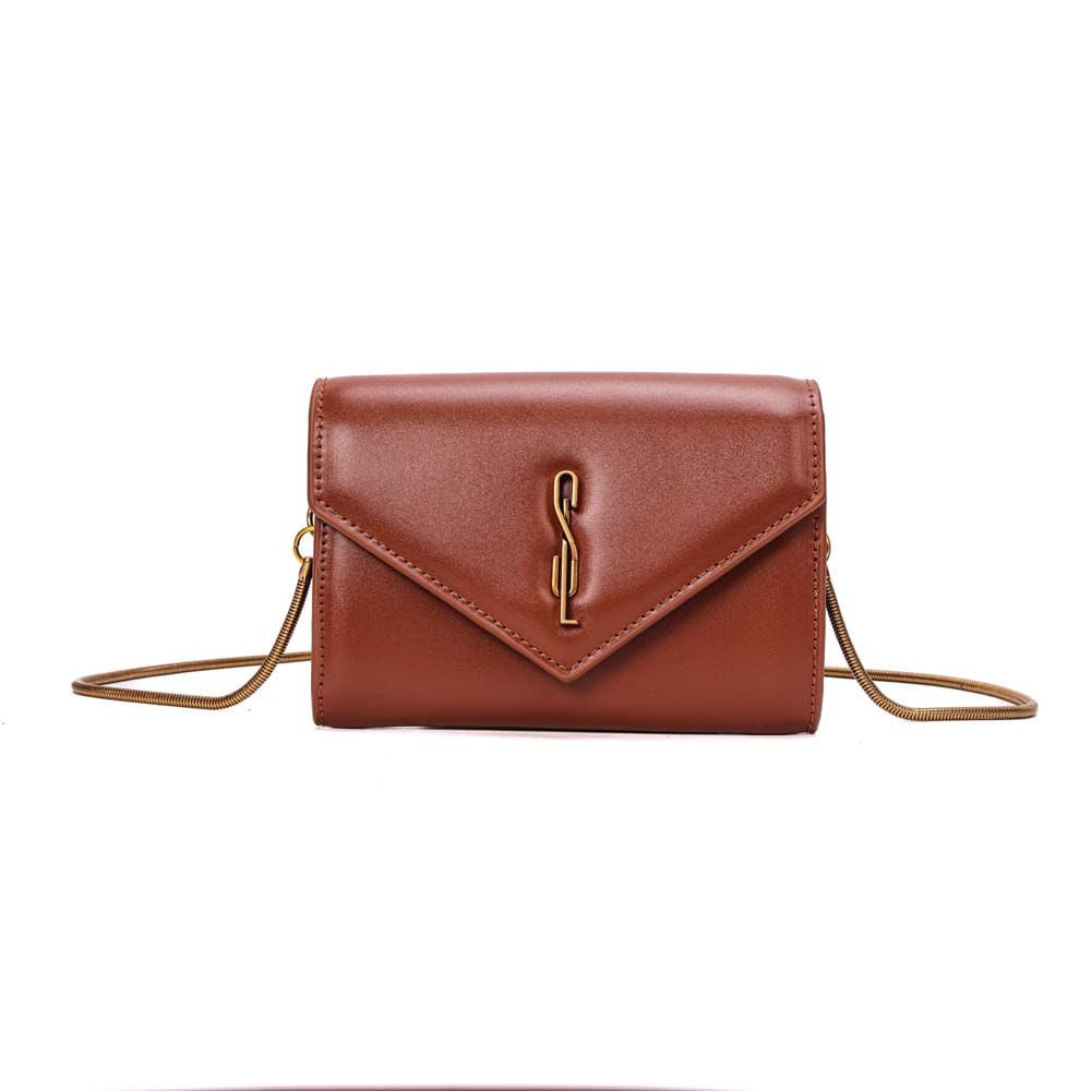 Bolsa Carteira Santa Lolla Terracota Alça Corrente