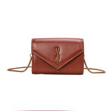 Bolsa Carteira Santa Lolla Terracota Alça Corrente