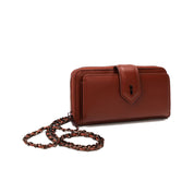 Bolsa Carteira Santa Lolla Terracota Alça Corrente