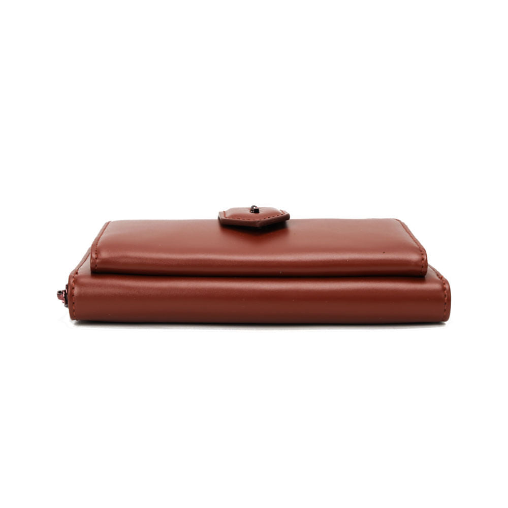 Bolsa Carteira Santa Lolla Terracota Alça Corrente
