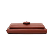 Bolsa Carteira Santa Lolla Terracota Alça Corrente