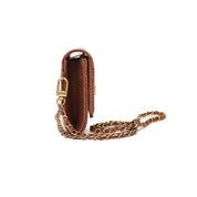 Bolsa Carteira Santa Lolla Terracota Lizard Corrente