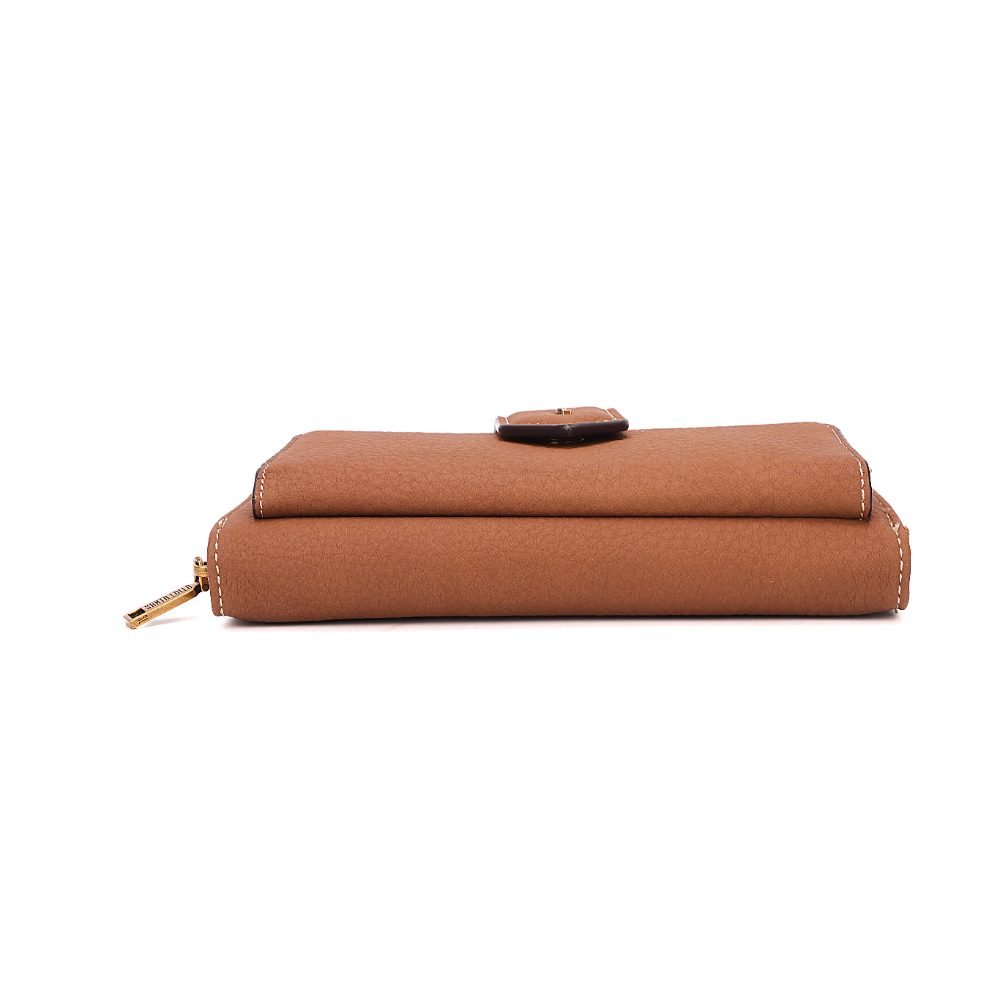Bolsa Carteira Tiracolo Santa Lolla Caramelo Zíper