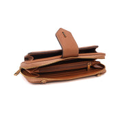 Bolsa Carteira Tiracolo Santa Lolla Caramelo Zíper