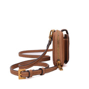 Bolsa Carteira Tiracolo Santa Lolla Caramelo Zíper