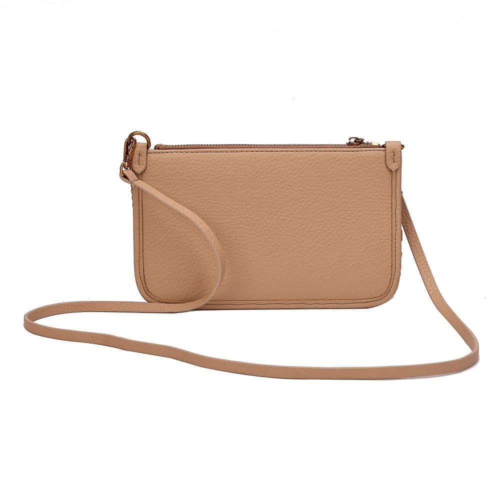 Bolsa Clutch Bege Santa Lolla Alça Dupla 