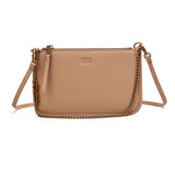 Bolsa Clutch Bege Santa Lolla Alça Dupla