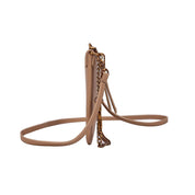 Bolsa Clutch Bege Santa Lolla Alça Dupla 