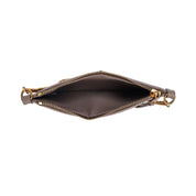 Bolsa Clutch Cinza Santa Lolla Alça Dupla 