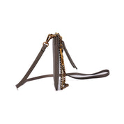 Bolsa Clutch Cinza Santa Lolla Alça Dupla 
