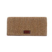 Bolsa Clutch De Mão Santa Lolla Bege Tramada 