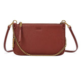 Bolsa Clutch Marrom Santa Lolla Alça Dupla