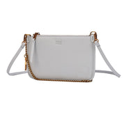 Bolsa Clutch Off White Santa Lolla Alça Dupla 