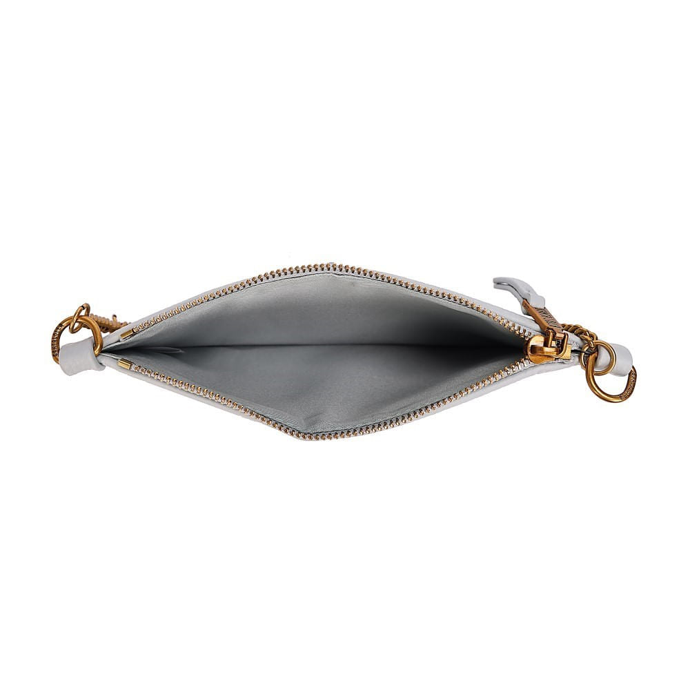 Bolsa Clutch Off White Santa Lolla Alça Dupla 