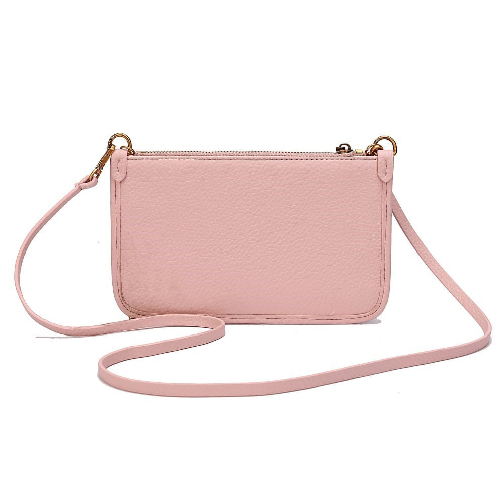 Bolsa Clutch Rosa Santa Lolla Alça Dupla 