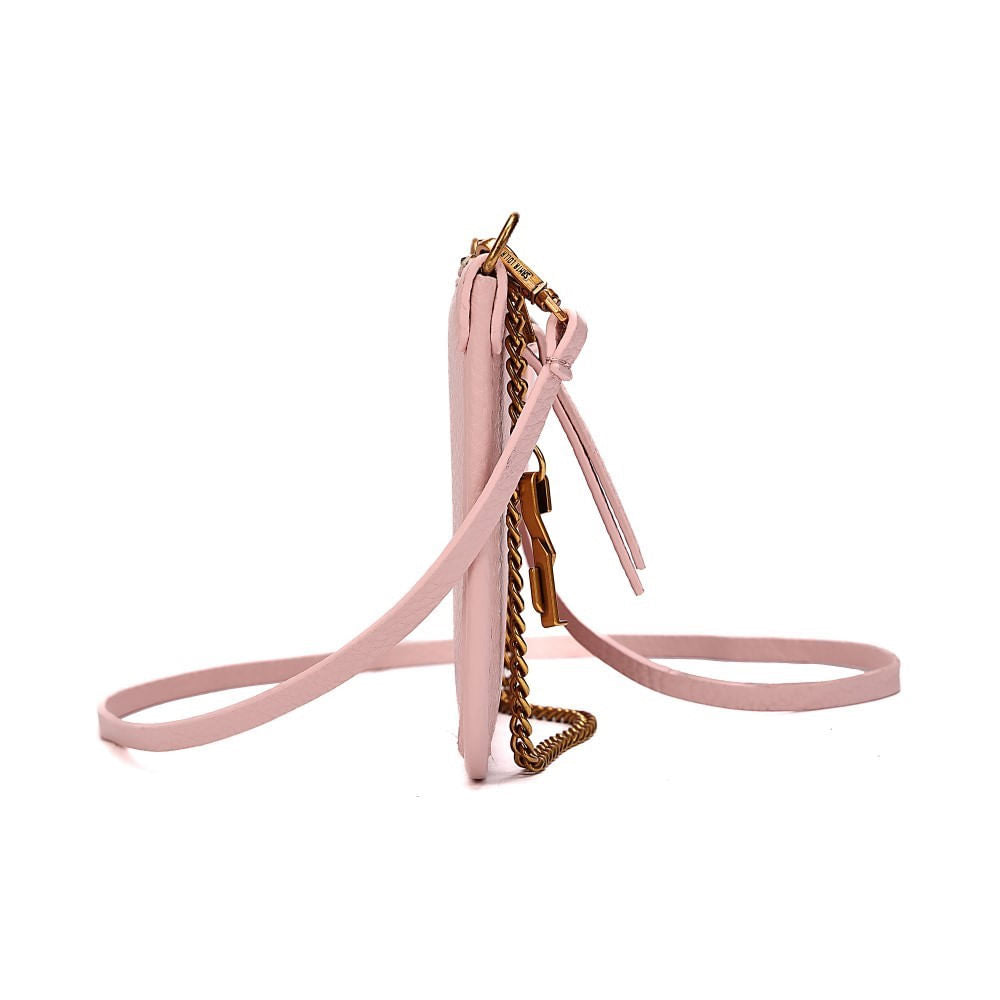 Bolsa Clutch Rosa Santa Lolla Alça Dupla 