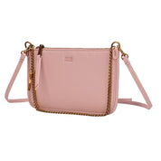 Bolsa Clutch Rosa Santa Lolla Alça Dupla 