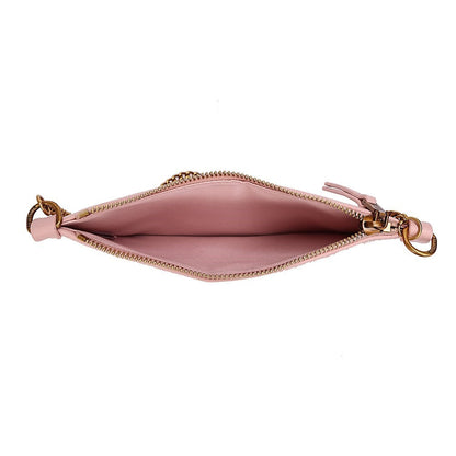 Bolsa Clutch Rosa Santa Lolla Alça Dupla 
