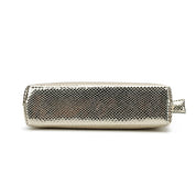 Bolsa Clutch Santa Lolla Dourada Metalizada Alça Transversal