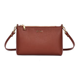 Bolsa Clutch Santa Lolla Marrom Alça Transversal