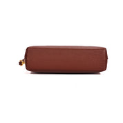 Bolsa Clutch Santa Lolla Marrom Alça Transversal