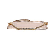 Bolsa Clutch Transversal Santa Lolla Dourada Metalizada