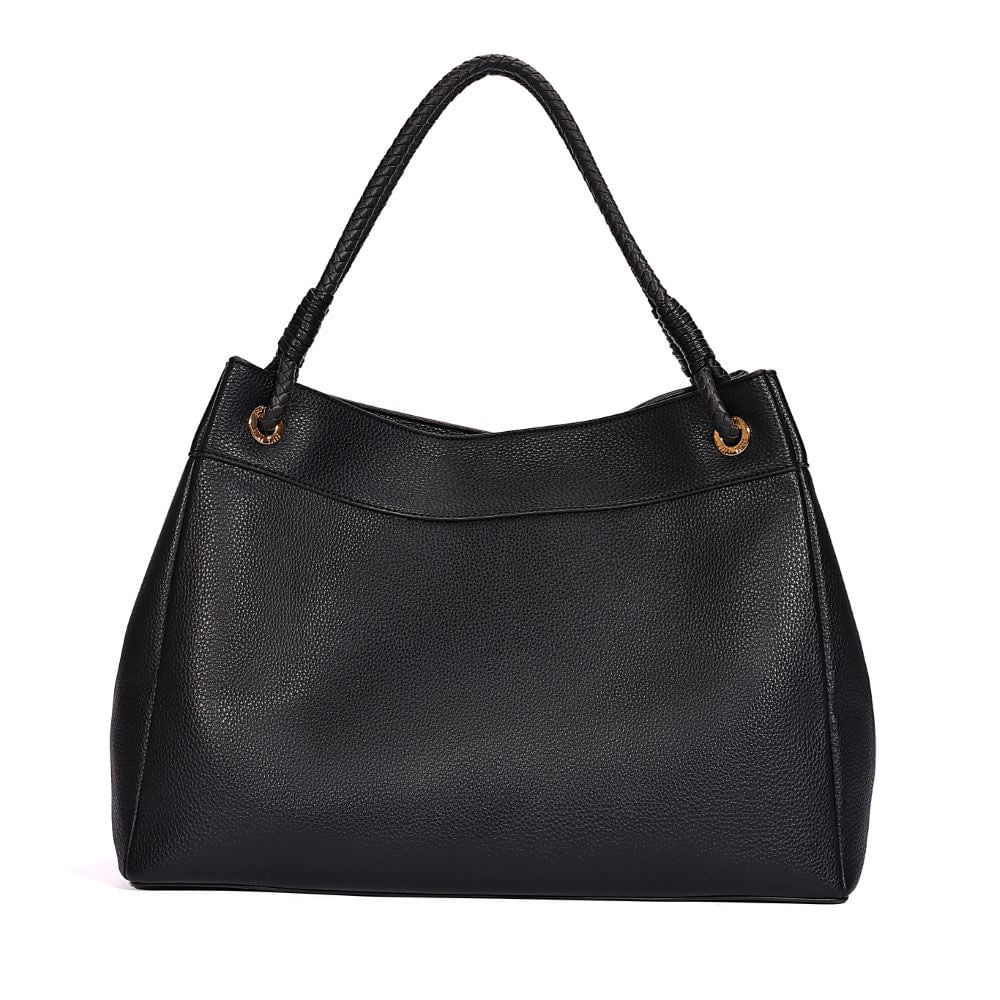 Bolsa De Ombro Grande Santa Lolla Preta