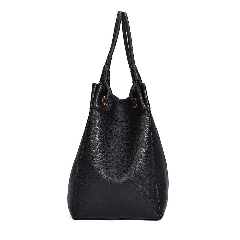 Bolsa De Ombro Grande Santa Lolla Preta