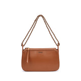 Bolsa De Ombro Santa Lolla Marrom Alça Correntes