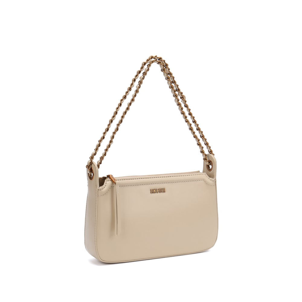 Bolsa De Ombro Santa Lolla Off White Alça Correntes