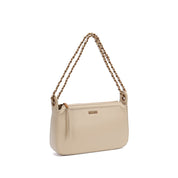 Bolsa De Ombro Santa Lolla Off White Alça Correntes