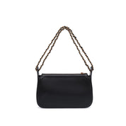 Bolsa De Ombro Santa Lolla Preta Alça Correntes