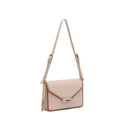 Bolsa Envelope Santa Lolla Bege Canvas Alça De Ombro