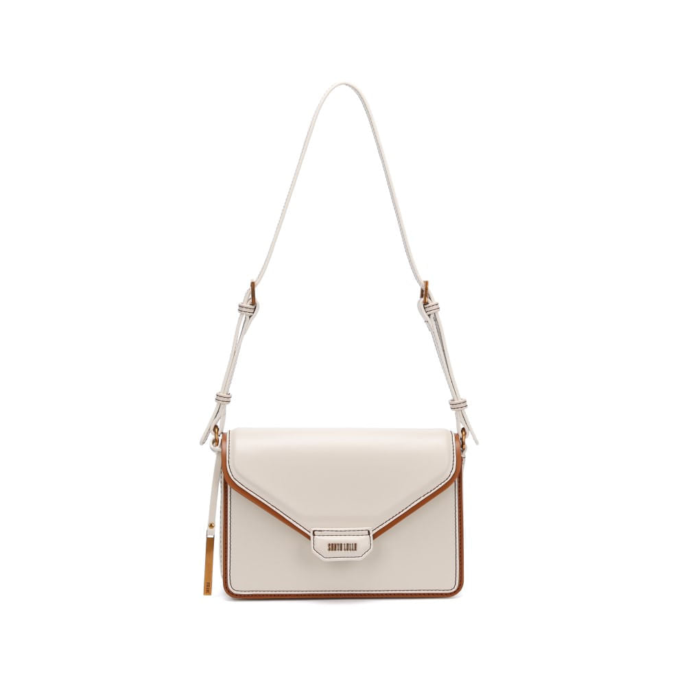 Bolsa Envelope Santa Lolla Off White Alça De Ombro
