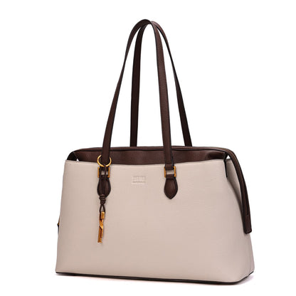 Bolsa Grande Bege Santa Lolla Alça De Ombro 