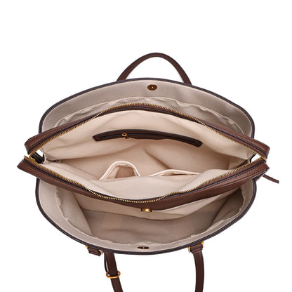 Bolsa Grande Bege Santa Lolla Alça De Ombro 