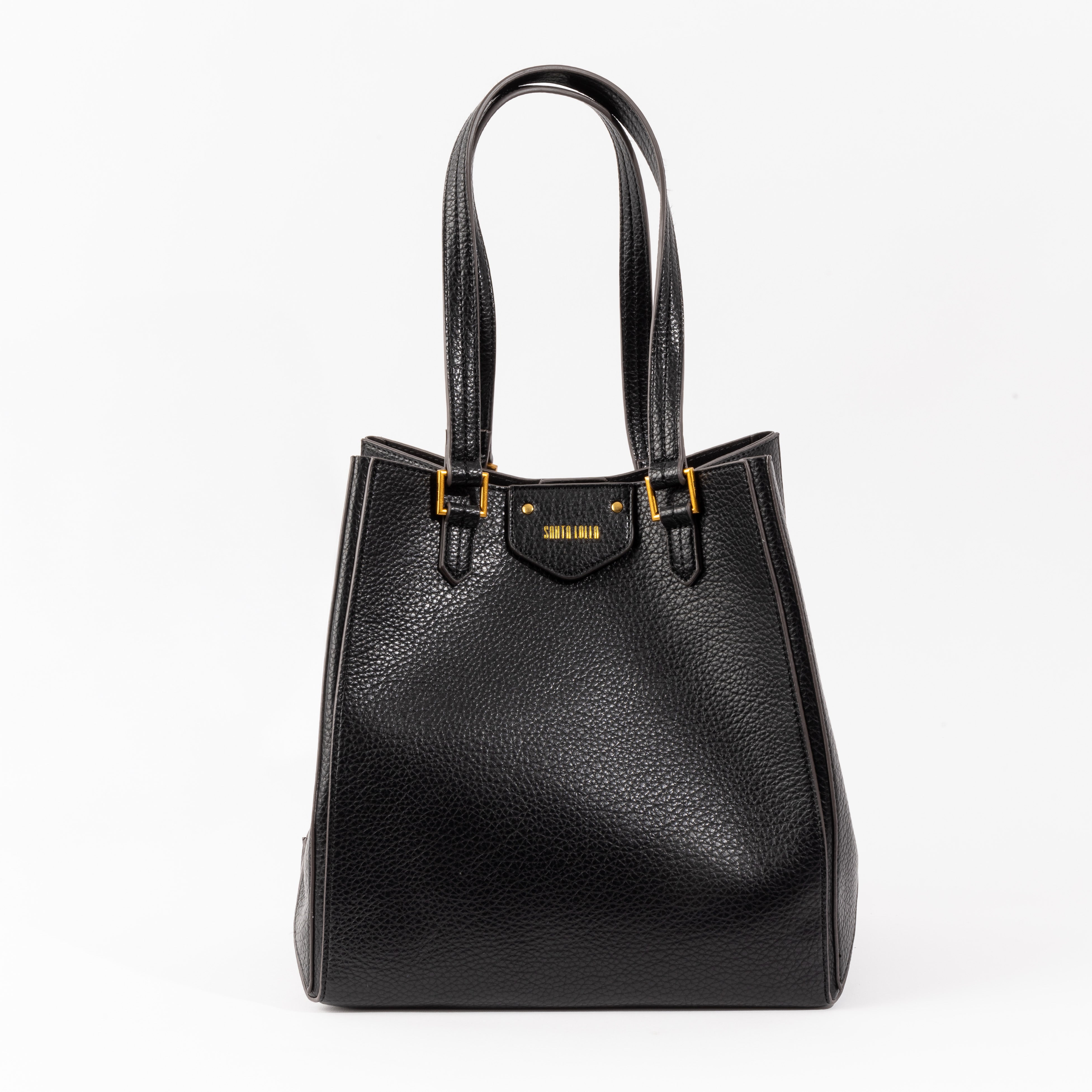 Bolsa Grande Preta Santa Lolla Alça De Ombro 