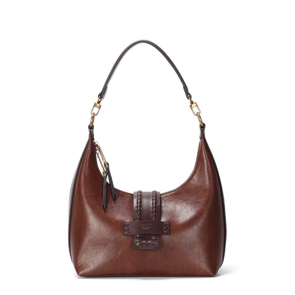 Bolsa Hobo Santa Lolla Terracota Alça Ombro