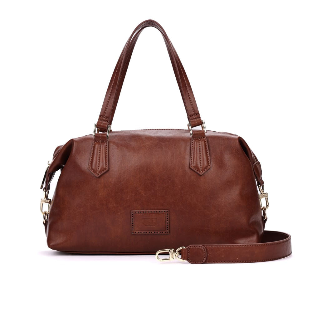 Bolsa Mala Grande Santa Lolla Marrom Rústico