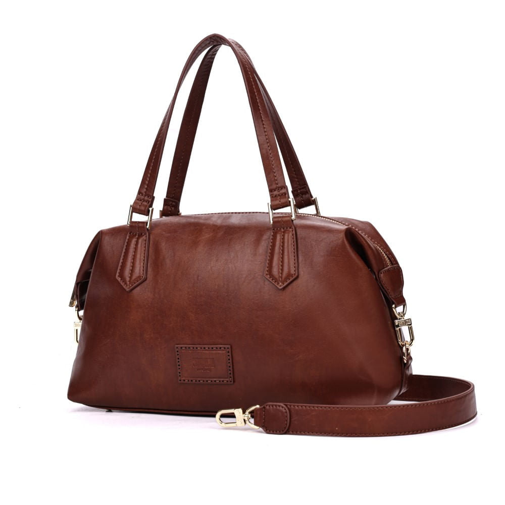 Bolsa Mala Grande Santa Lolla Marrom Rústico