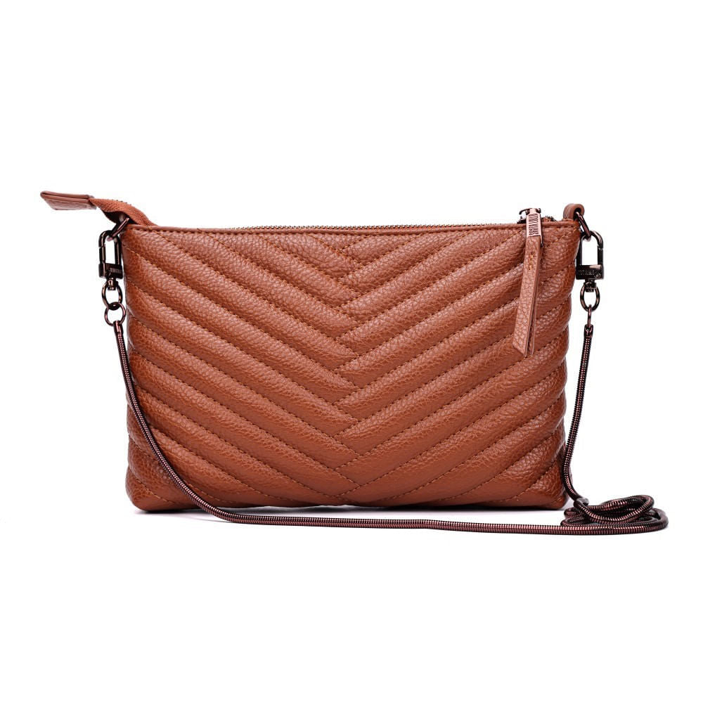 Bolsa Marrom Santa Lolla Alça Corrente 