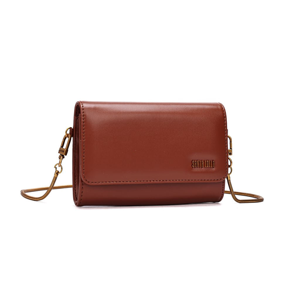 Bolsa Marrom Santa Lolla Alça Transversal 