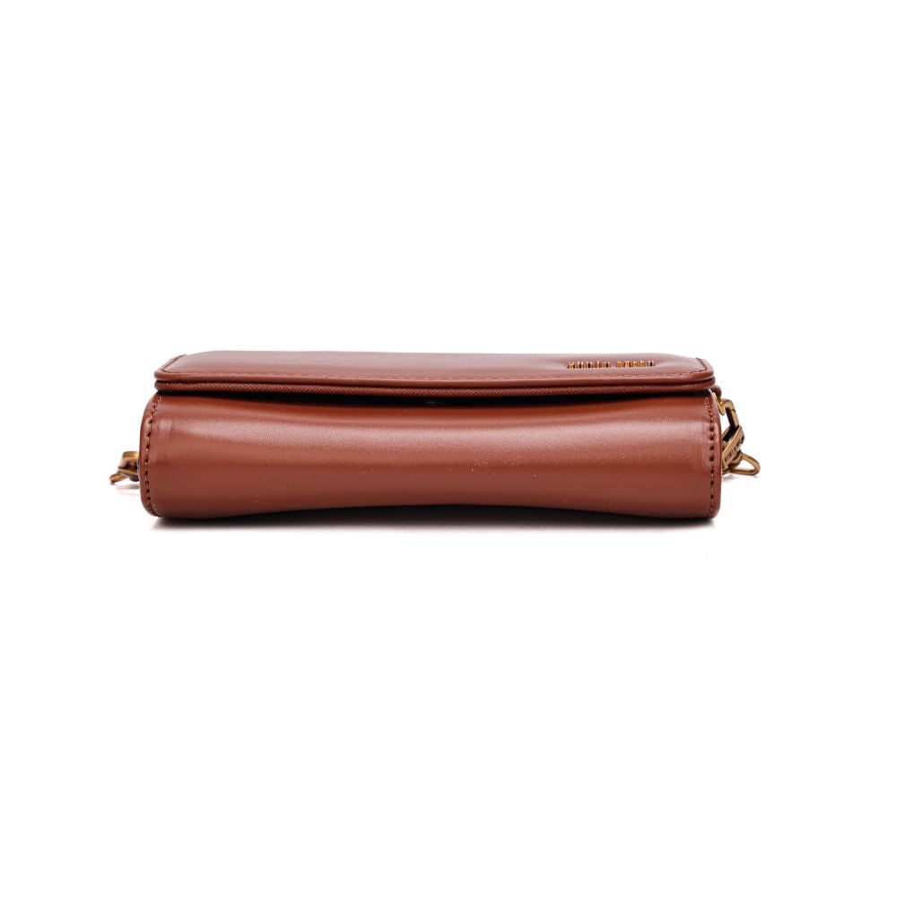 Bolsa Marrom Santa Lolla Alça Transversal 