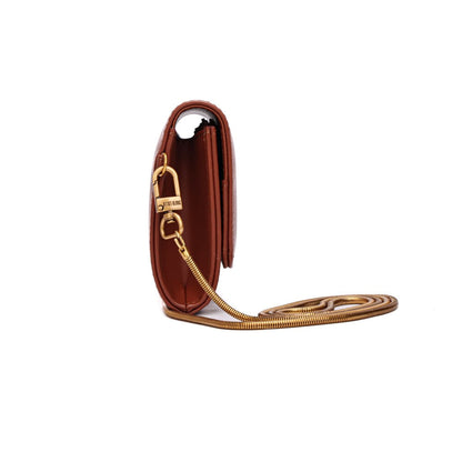 Bolsa Marrom Santa Lolla Alça Transversal 